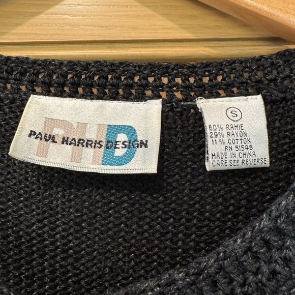 Vintage Paul Harris Design Grandma Core Cardigan Embroidered Snowflakes / small - Picture 6 of 11